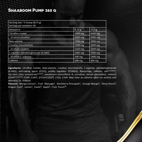 Kevin Levrone Shaaboom Pump 385g Mango Lemon 2