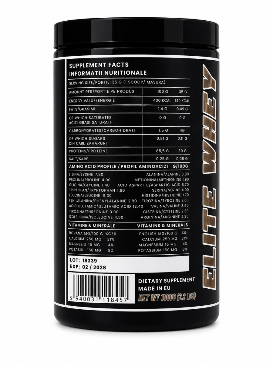 SM Nutrition Elite Whey Strawberry 1000g 2