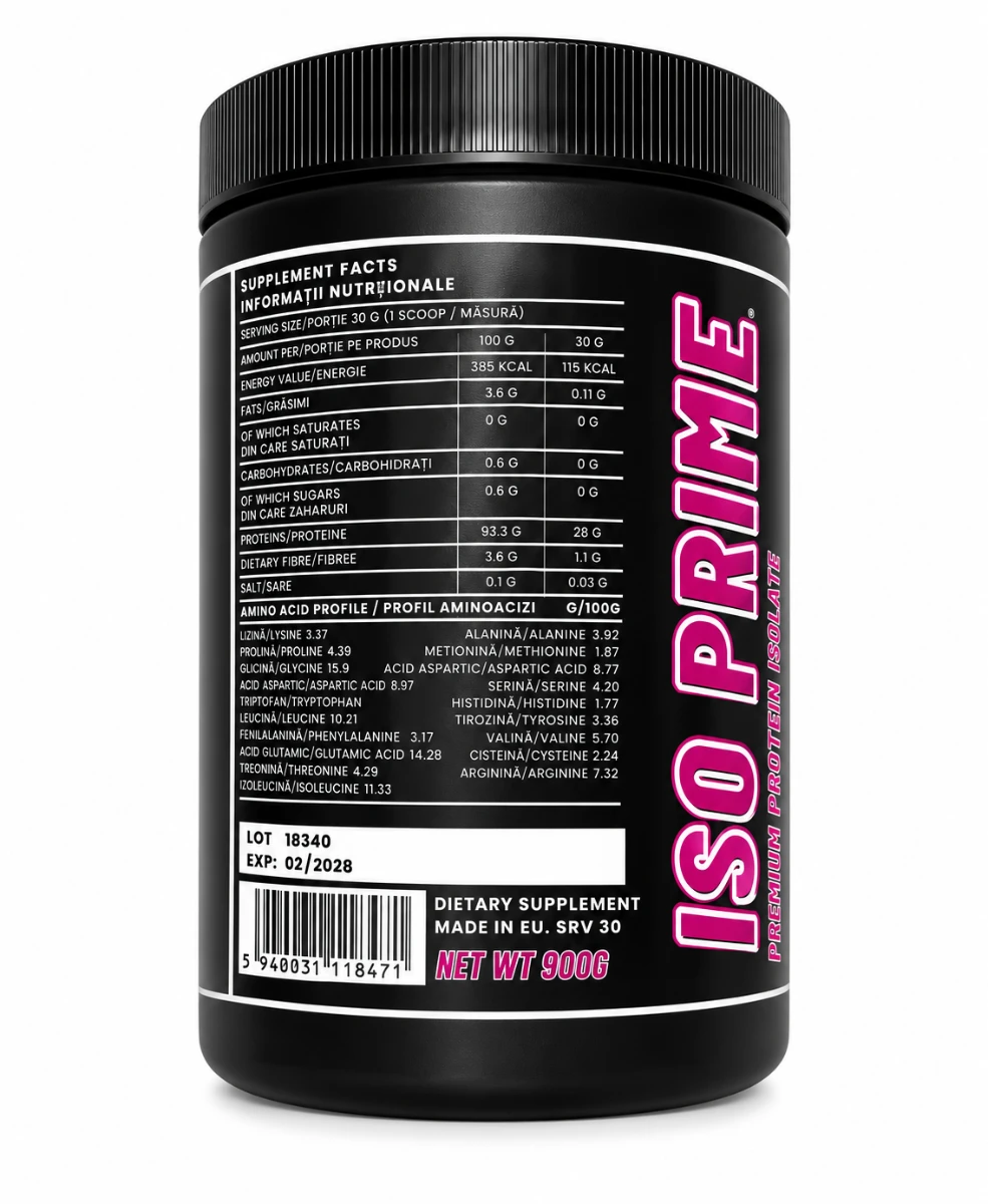 SM Nutrition Iso Prime 900g Raspberry Splash 2