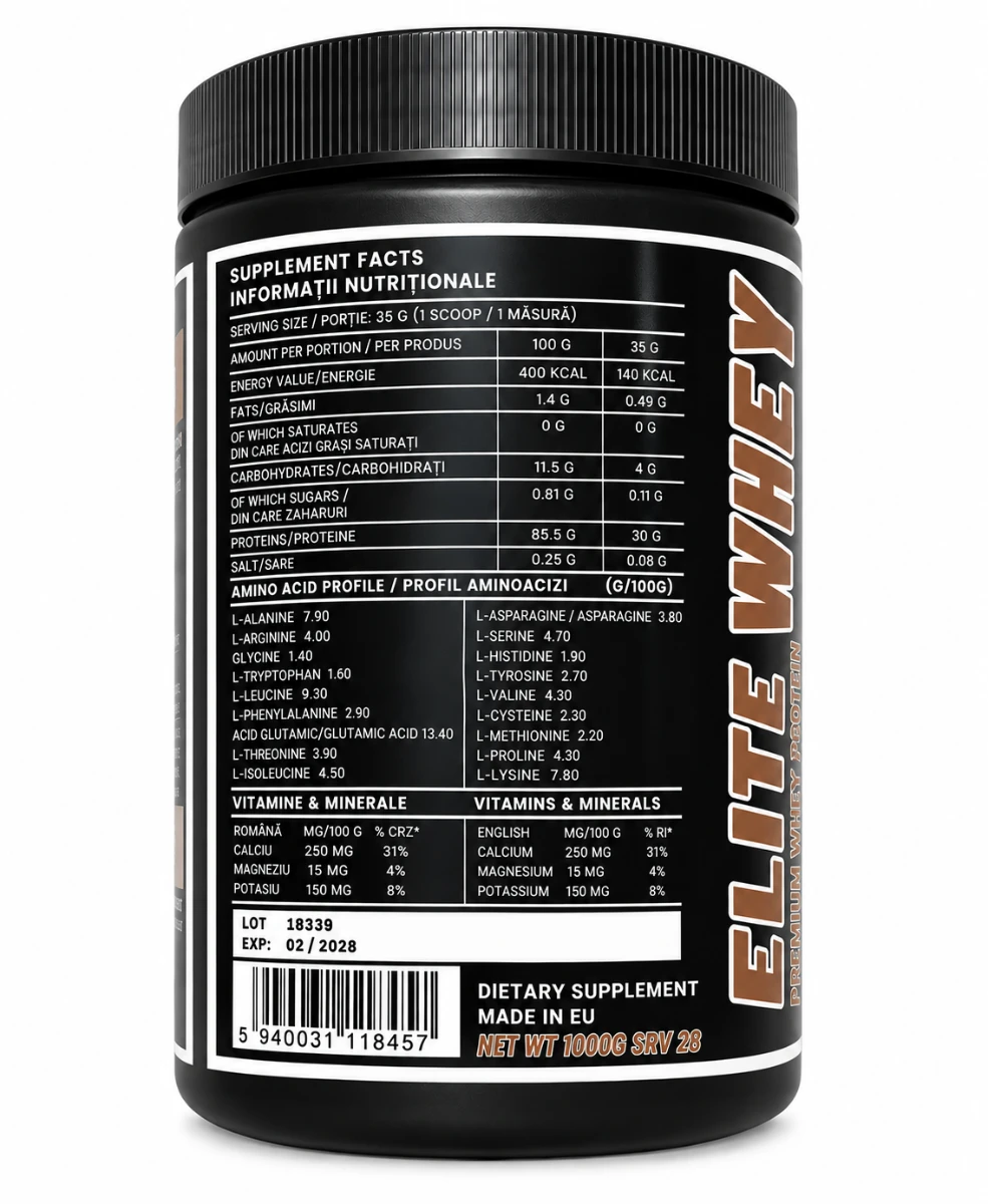 SM Nutrition Elite Whey Strawberry 1000g 2