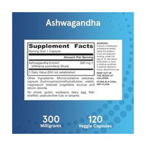 Jarrow Formula Ashwagandha 300mg 120 vegan capsule 2