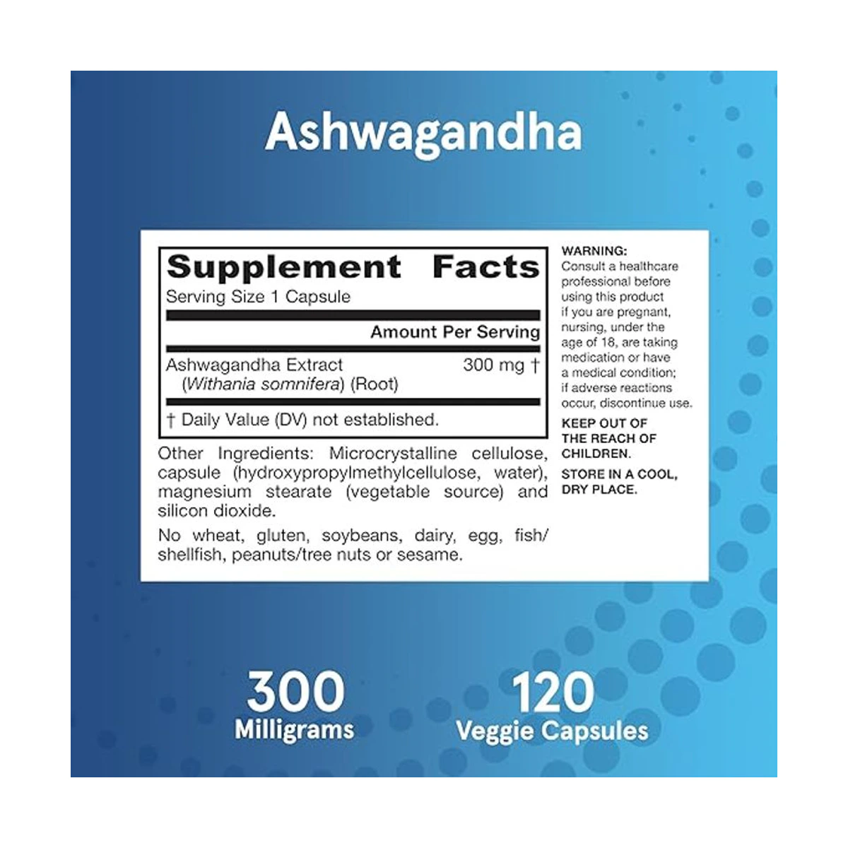 Jarrow Formula Ashwagandha 300mg 120 vegan capsule 2