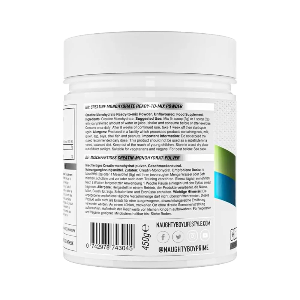 Naughty Boy Creatine Unflavored 450g 3