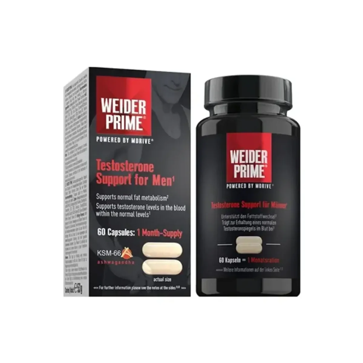 Weider Prime Testosterone Support for Men 60 caps