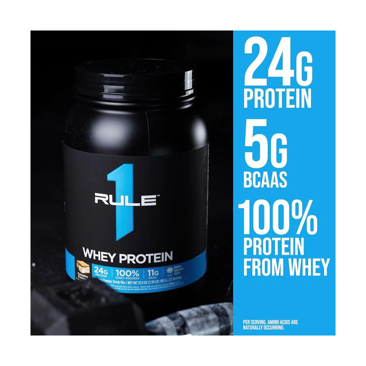 Rule 1 Whey Protein 910g Milk Chocolate