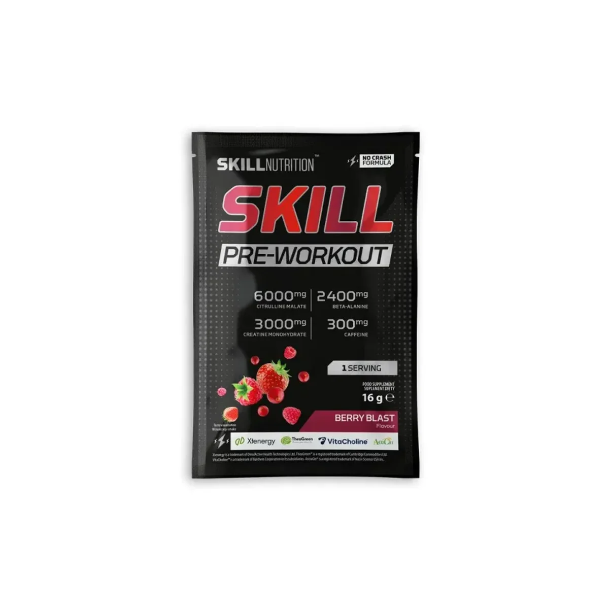 Skill Nutrition Pre-workout 16g(1servire) Berry Blast
