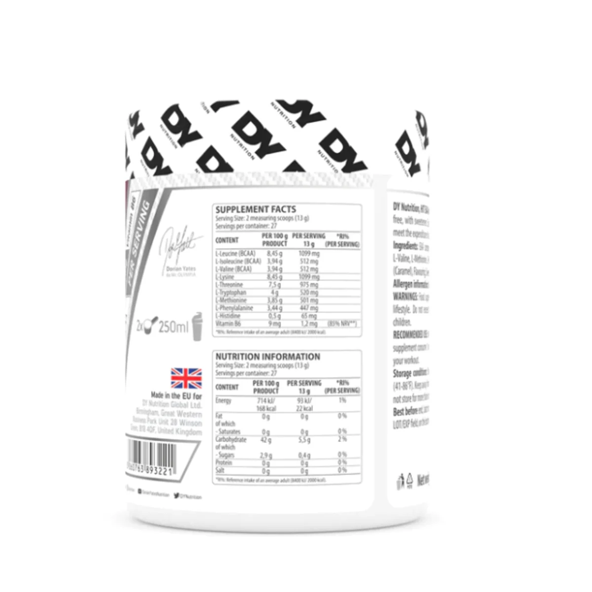 Dorian Yates Hit EAA Amino Complex Bubble Gum 360g 2