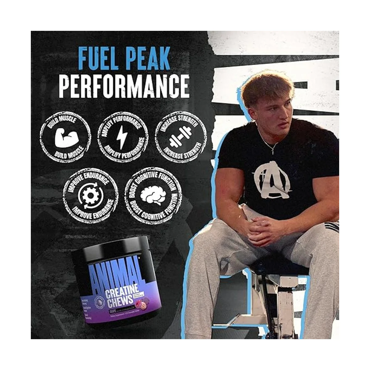 Universal Animal Creatine Chews Grape 120 Tabs 4