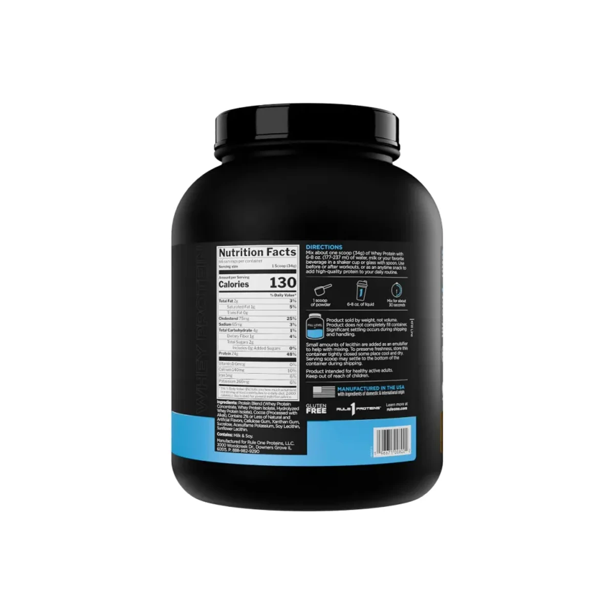 Rule 1 Whey Protein 2240g Cafe Mocha 2