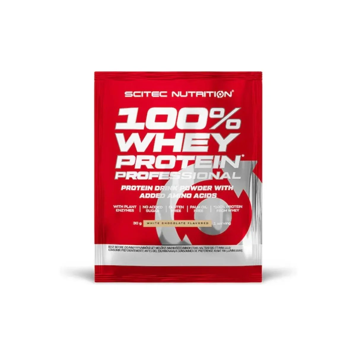 Scitec Nutrition 100% Whey Ciocolata Albă 30g 2
