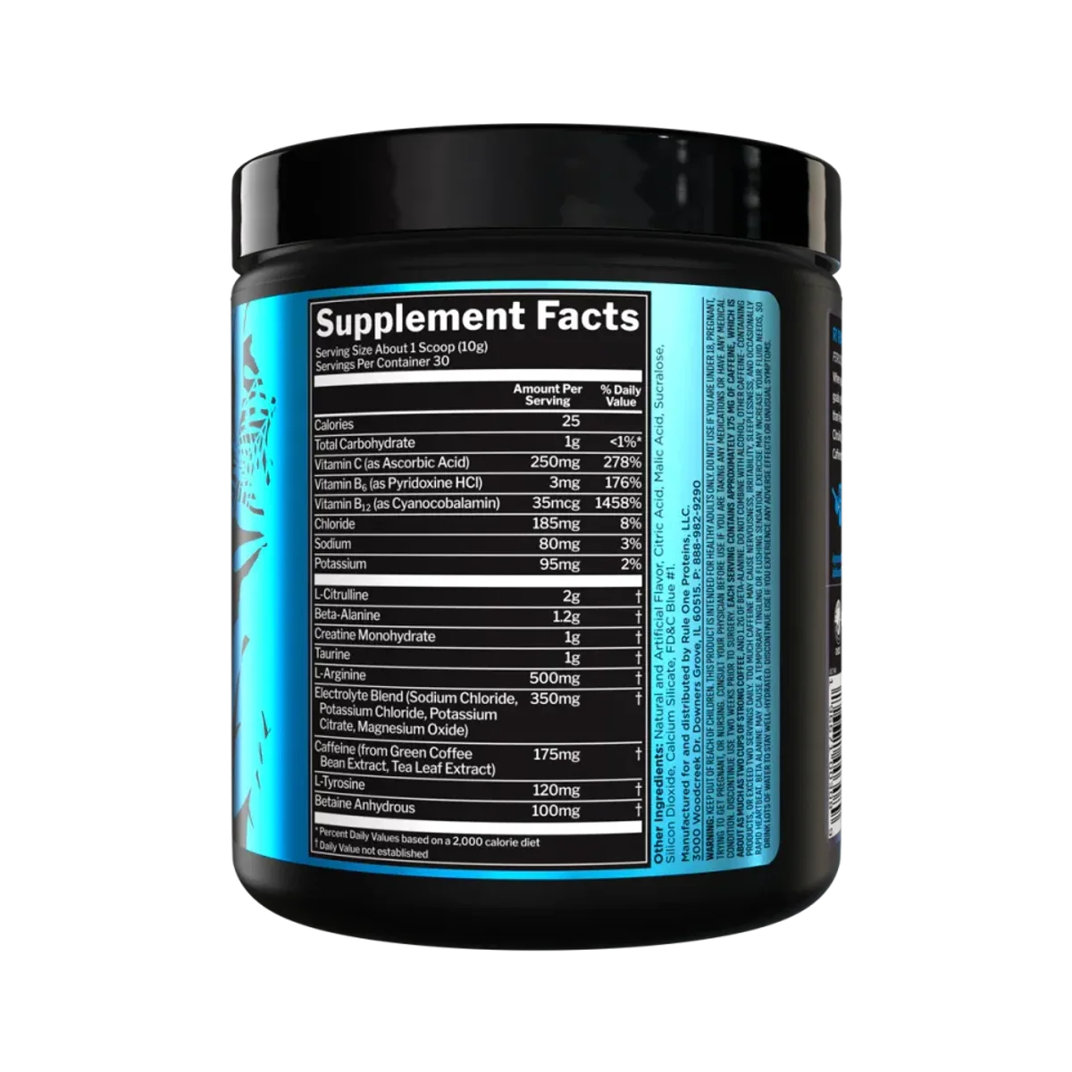 Rule 1 Roar Pre-workout 30 Serviri Blue Razz 2