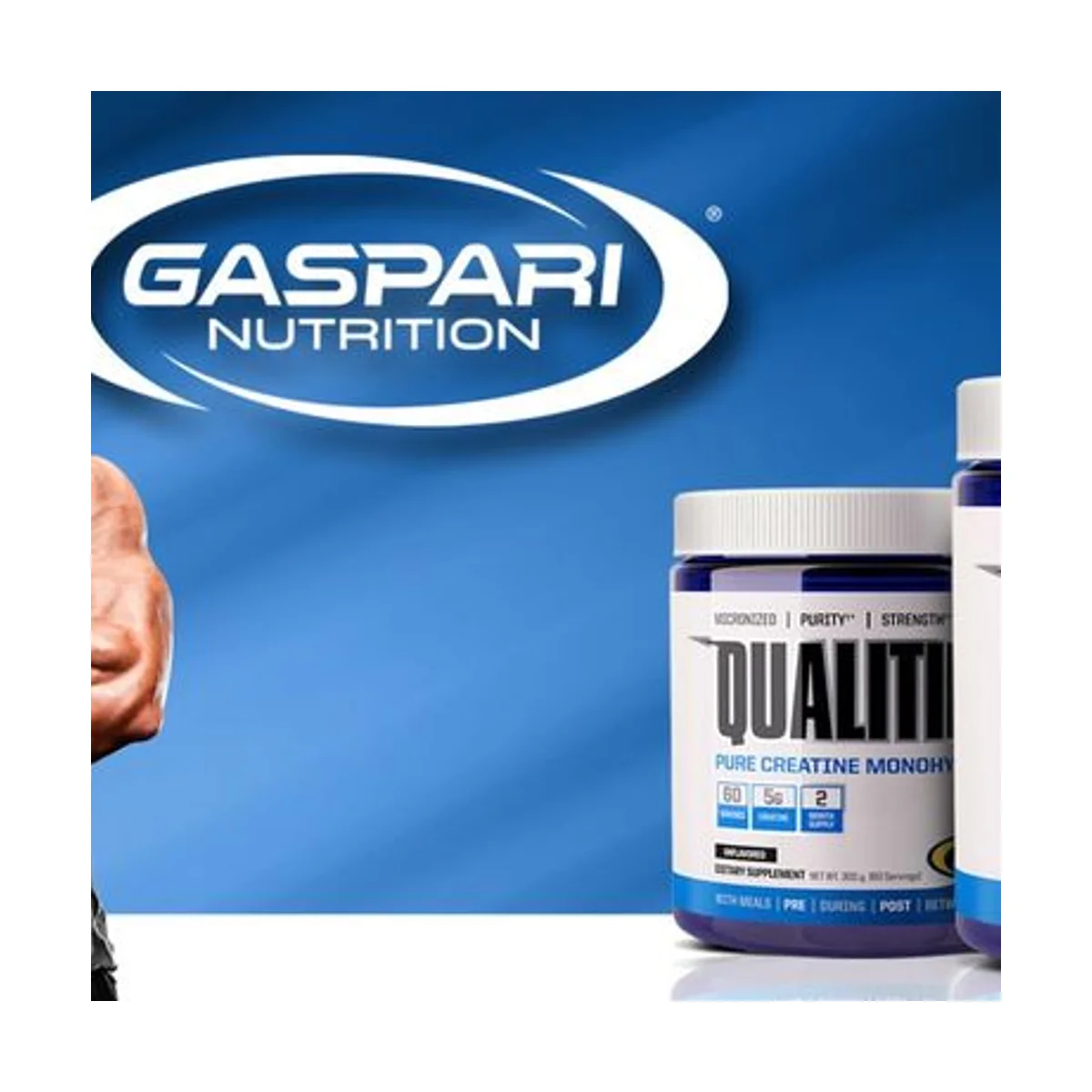 Gaspari Nutrition Creatine Qualitine 300g Unflavored 2