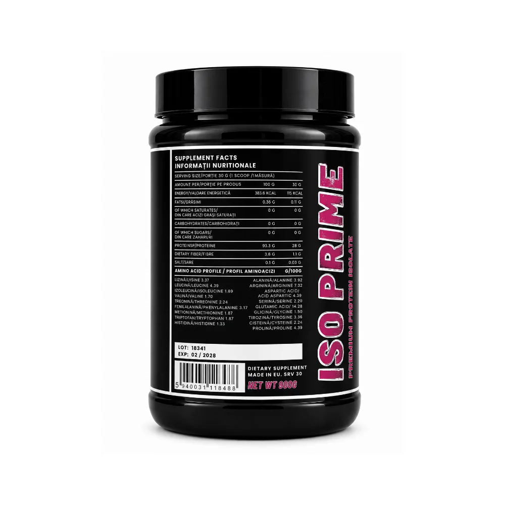 SM Nutrition Iso Prime 900g Raspberry Splash 2