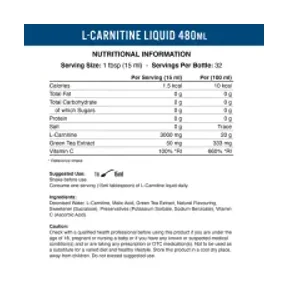Applied Nutrition L-Carnitine Liquid 3000 Sour Apple 480ml 2