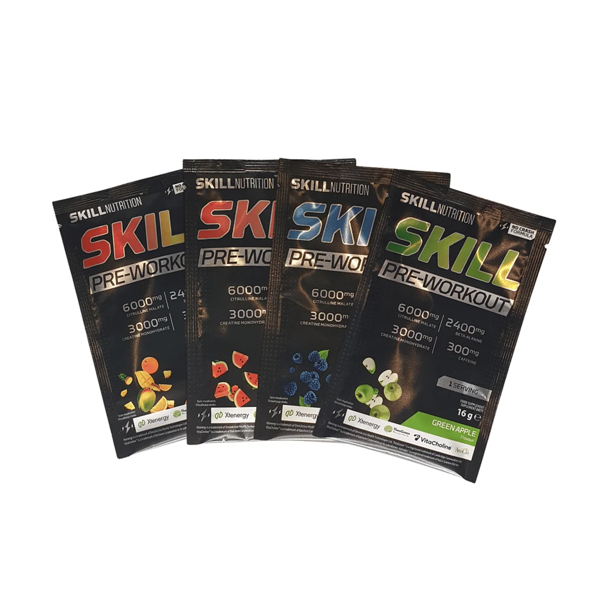 Skill Nutrition Pre-workout 16g (1servire)Blue Raspberry 3