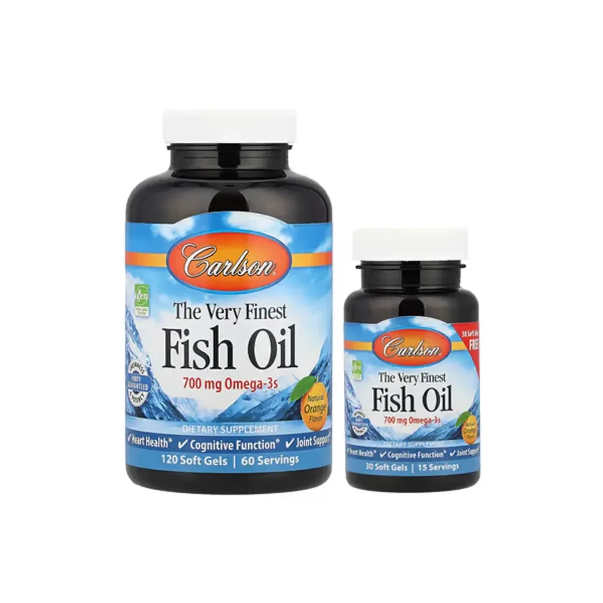 Carlson Labs Finest Fish Oil 700mg Omega 3 120+30 softgel