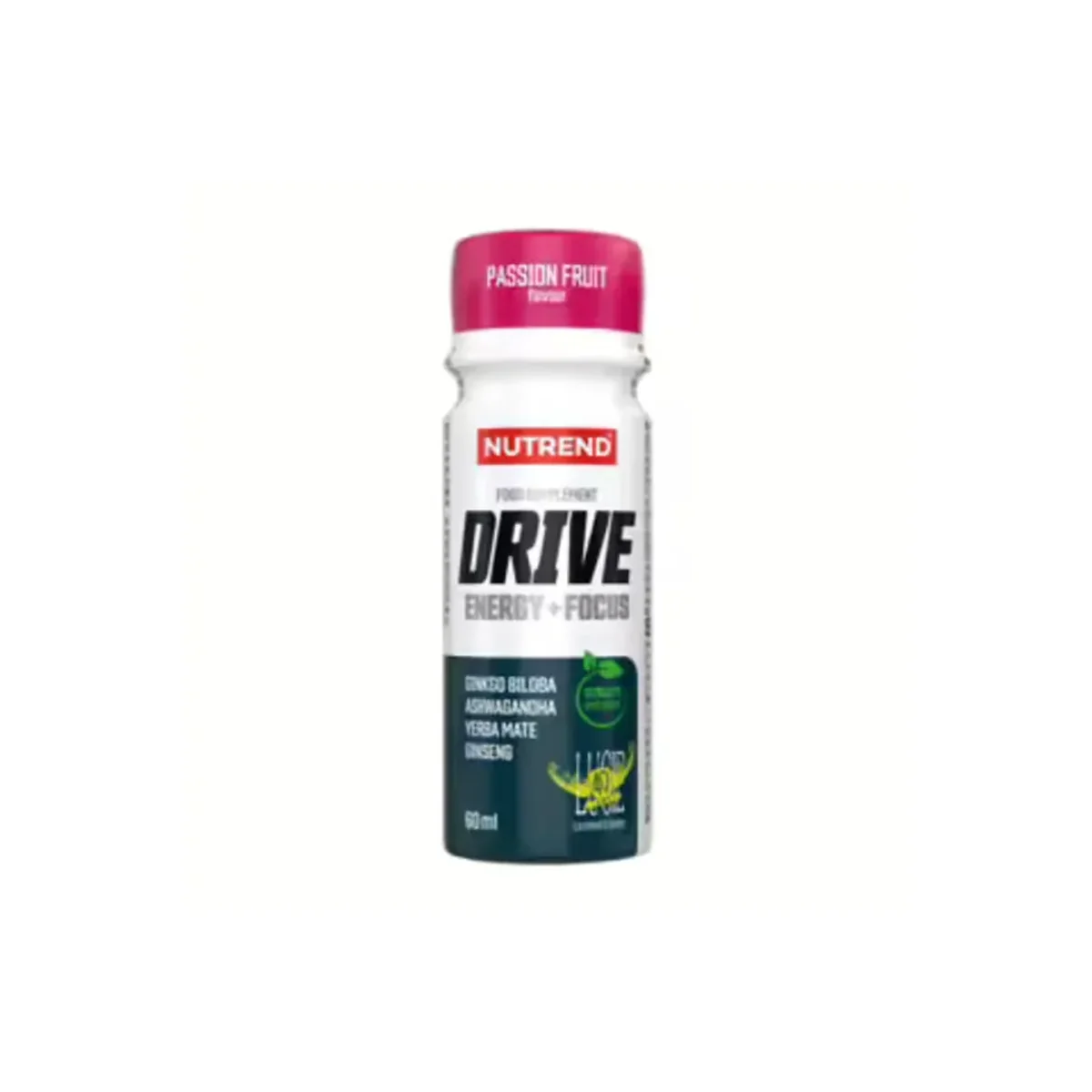 Nutrend Drive Shot Energy+Focus Passion Fruit 60ml