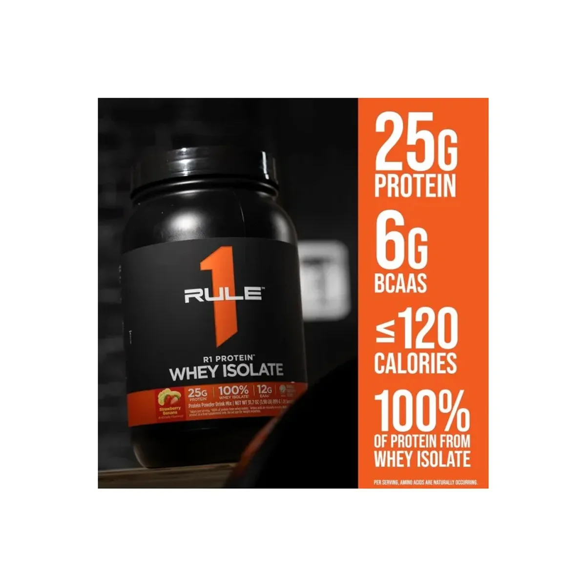 Rule 1 R1 Whey Isolate 14 serviri Chocolate Fudge 4