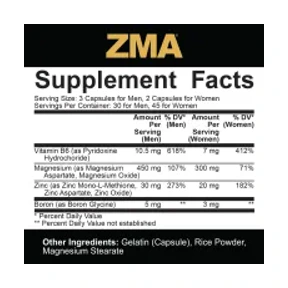 5% Nutrition ZMA cu Boron Core Series 90 capsule 2