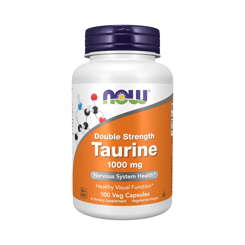 Now Taurine 1000mg Double Strenght 100 vcaps