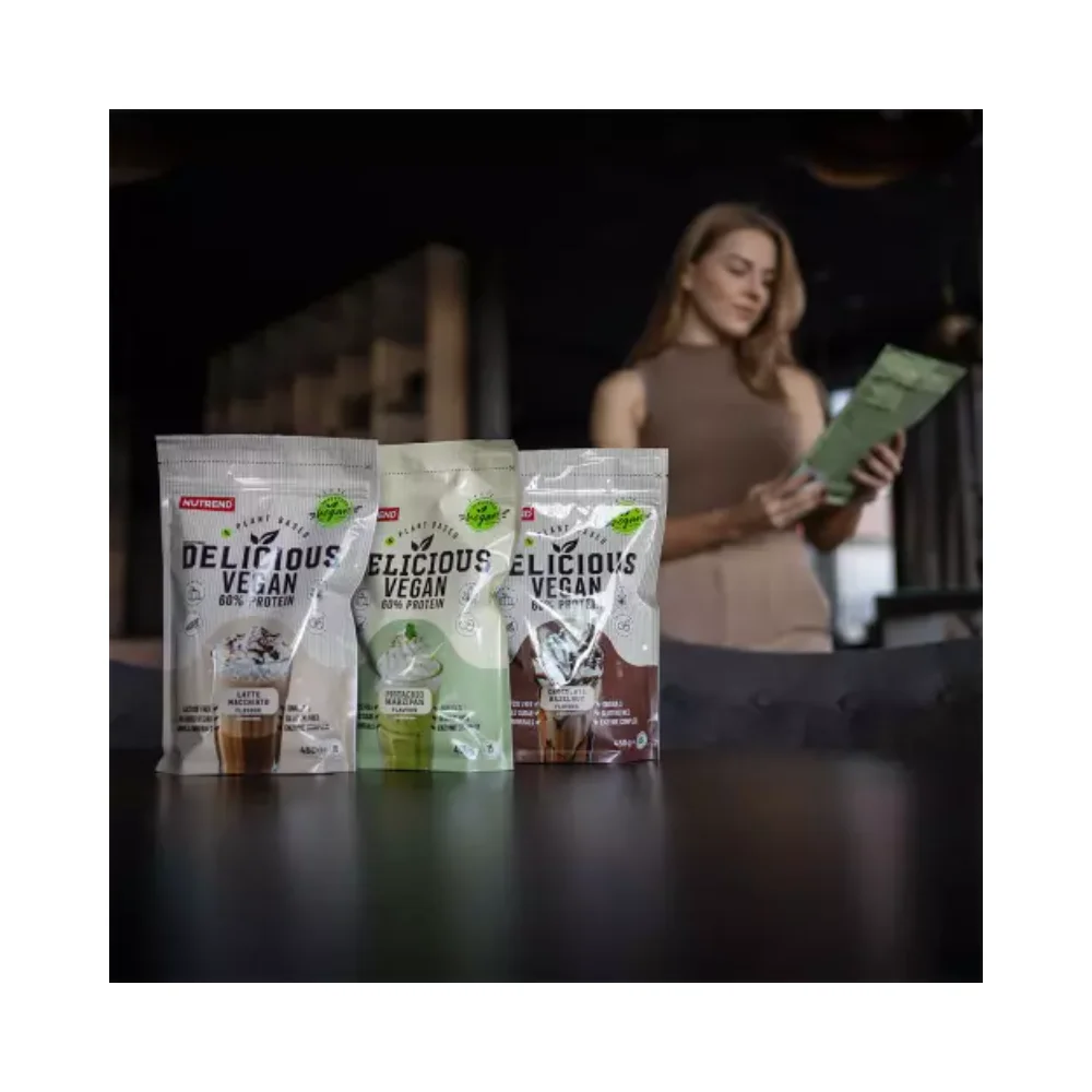 Nutrend Delicious Vegan 60% Protein 450g Latte Macchiato 4