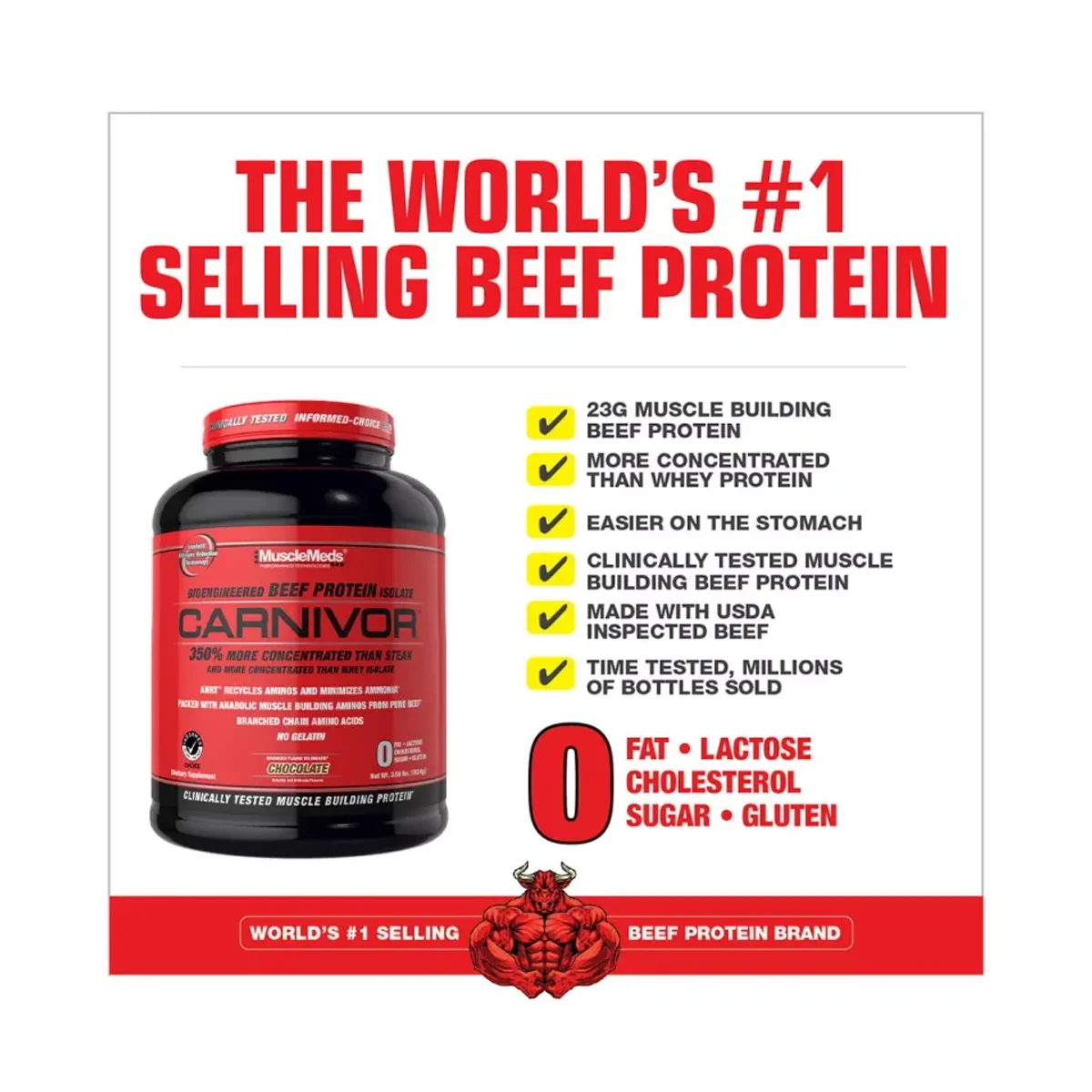 MuscleMeds Carnivor Chocolate 3390g 3