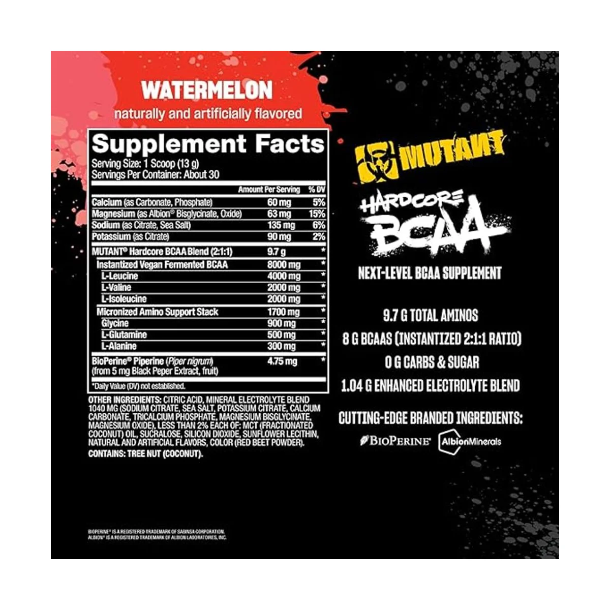 Mutant Hardcore BCAA 390g Watermelon 2