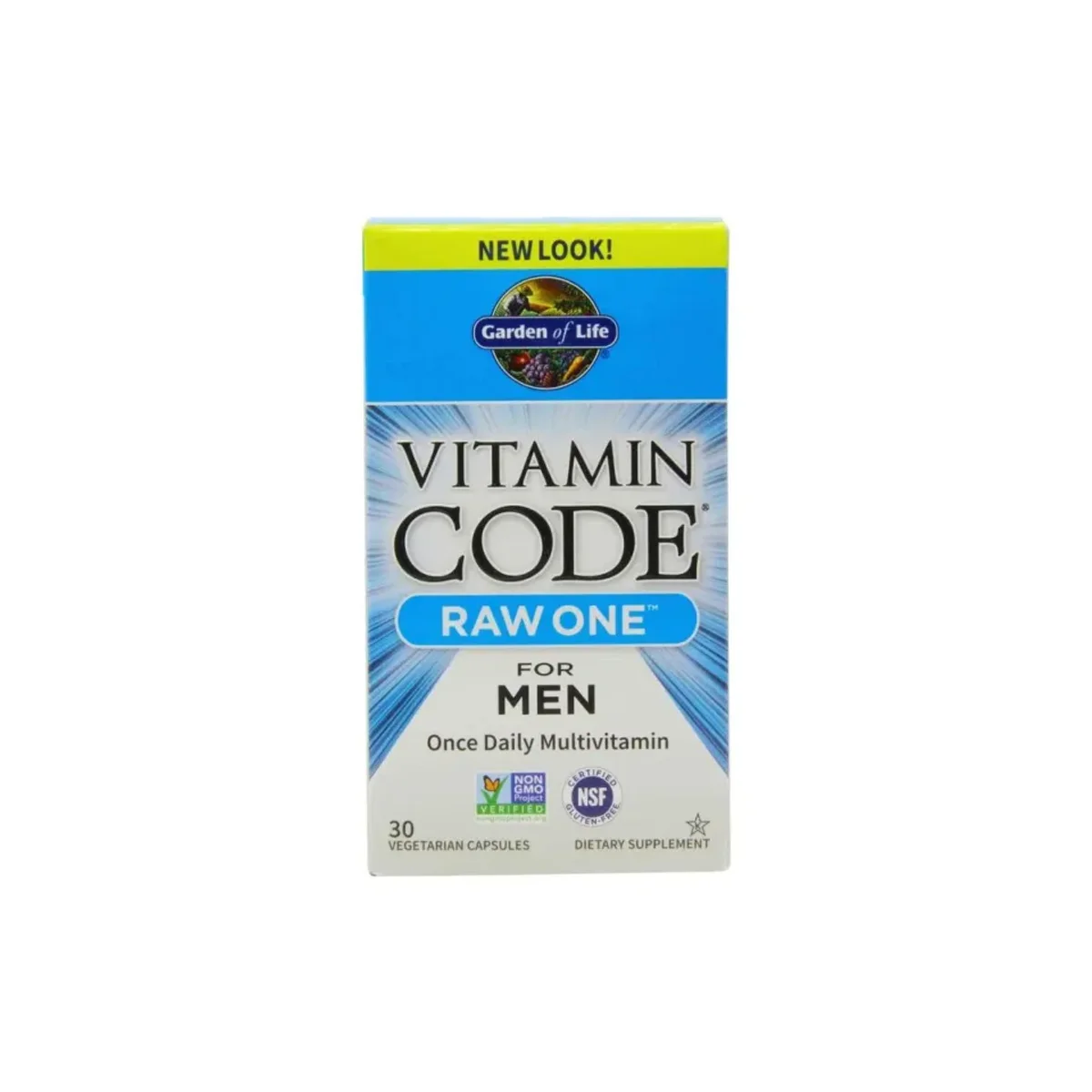 Garden of Life Vitamin Code Raw One for Men 30 vcaps