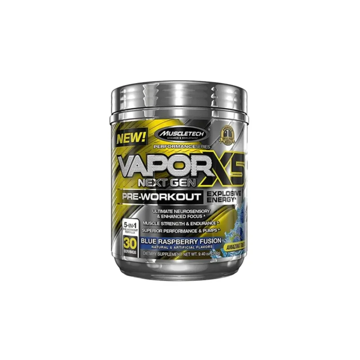 Muscletech Vapor X5 Pre-workout 30 serviri Blue Raspberry