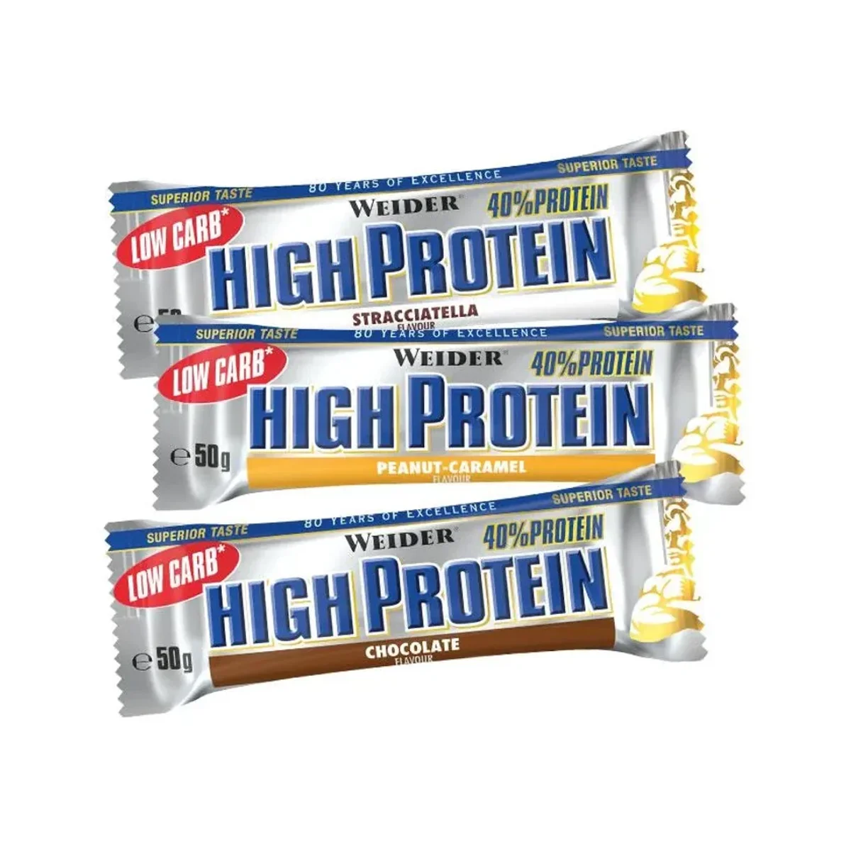 Weider Low Carbs High Protein Bar Ciocolata 50g 3