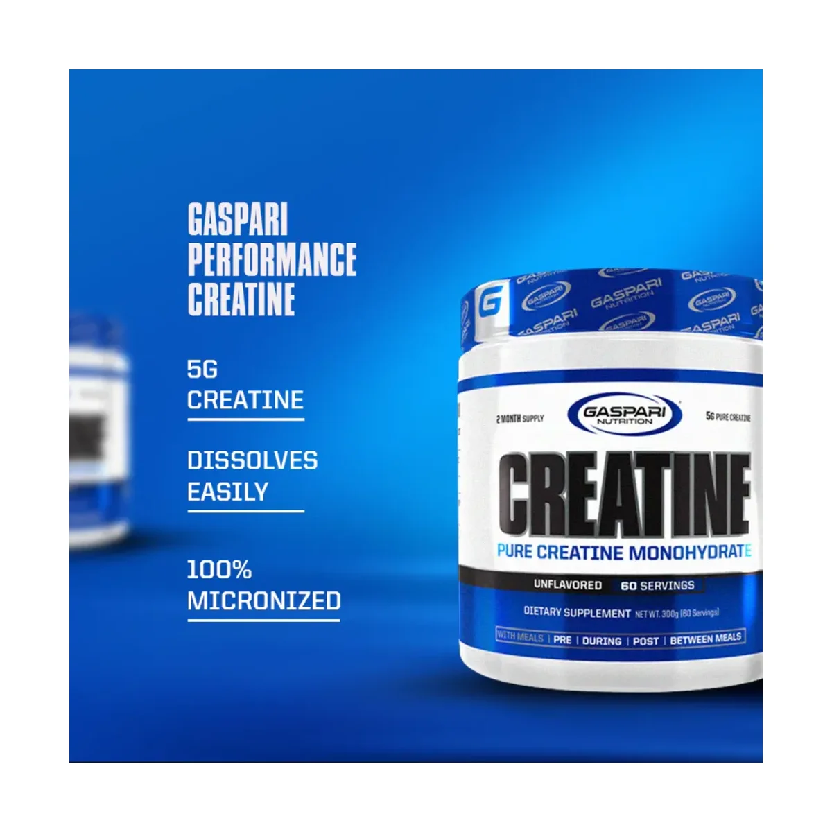 Gaspari Creatine Monohidrat 300g Unflavoured 5