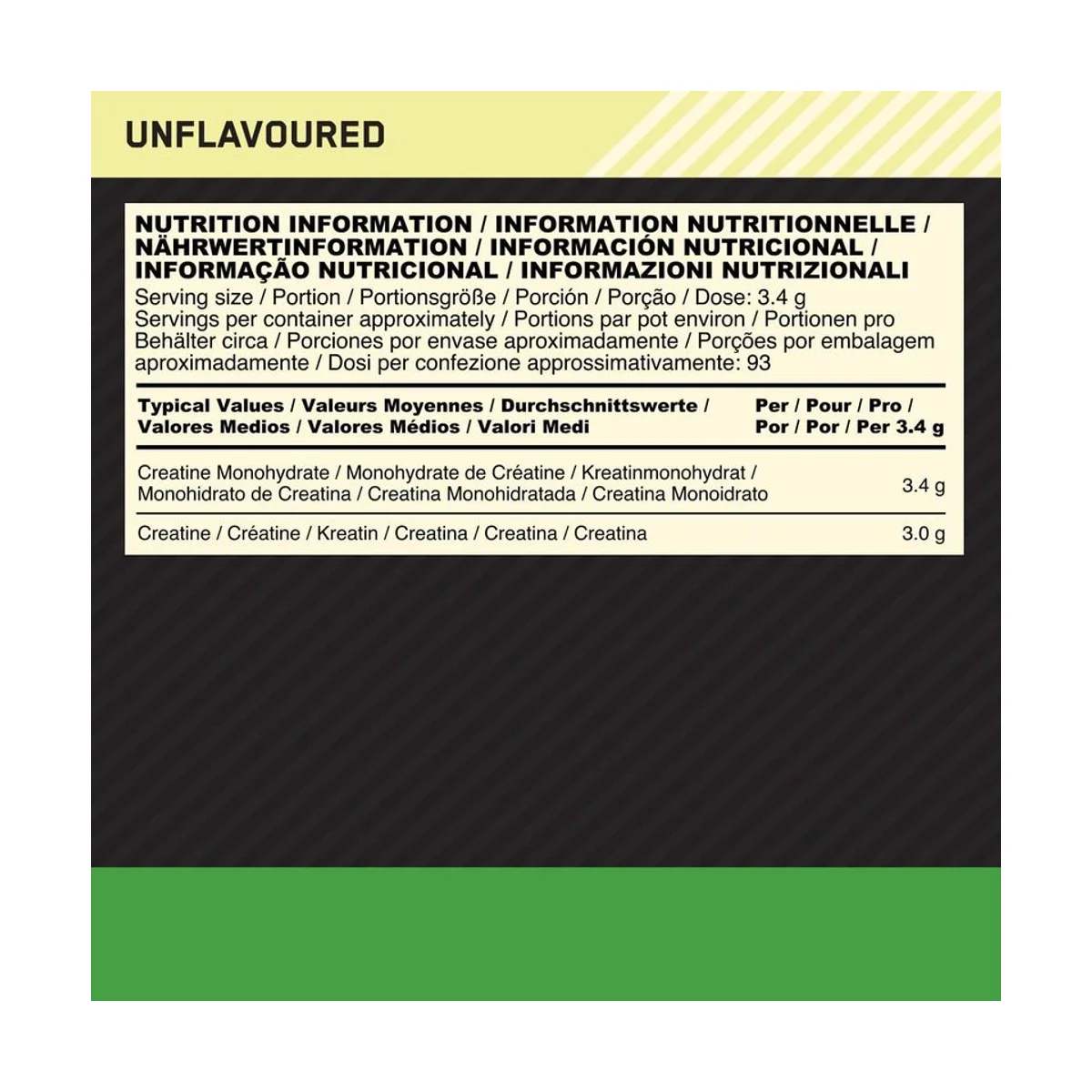 Optimum Nutrition Micronised Creatine 187g Unflavored 2