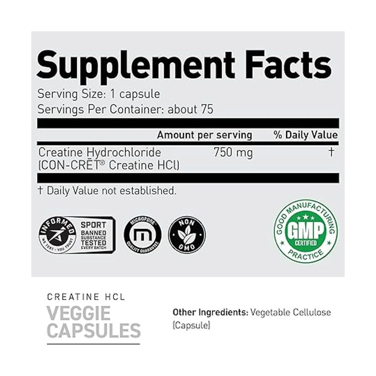 Kaged Muscle Creatine HCL 75 Capsule 2