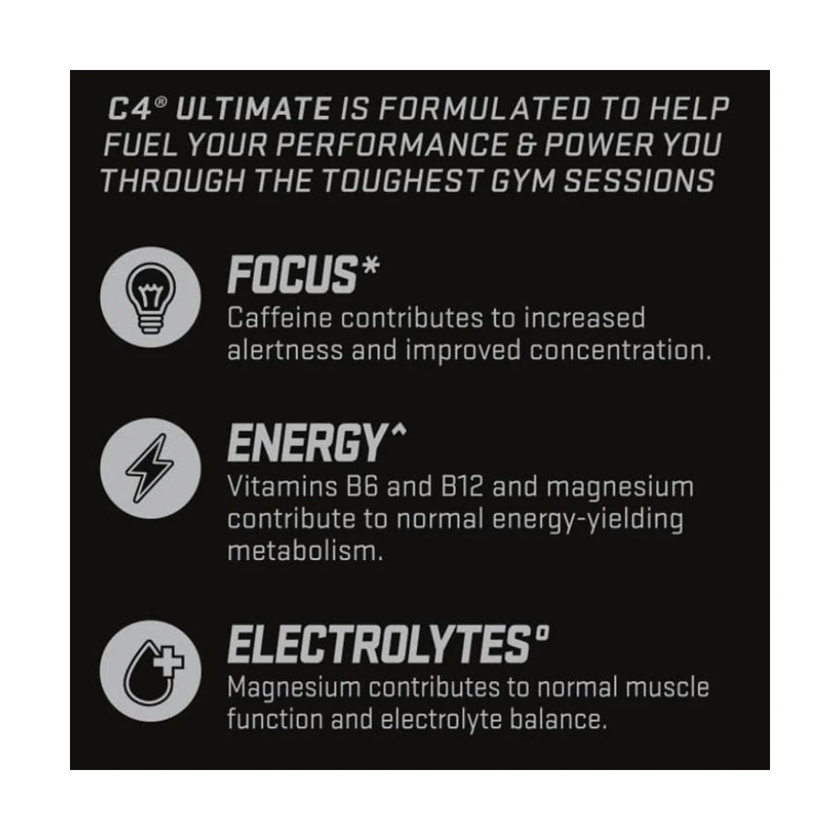 Cellucor C4 Ultimate Pre-workout +Electrolytes Cosmic Rainbow 520g 3