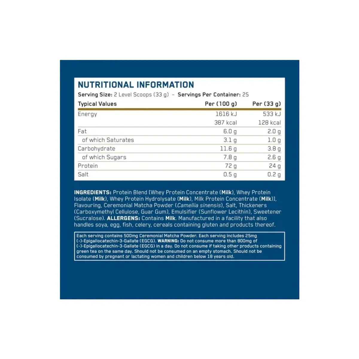 Applied Nutrition Critical Whey Vanilla Matcha 825g