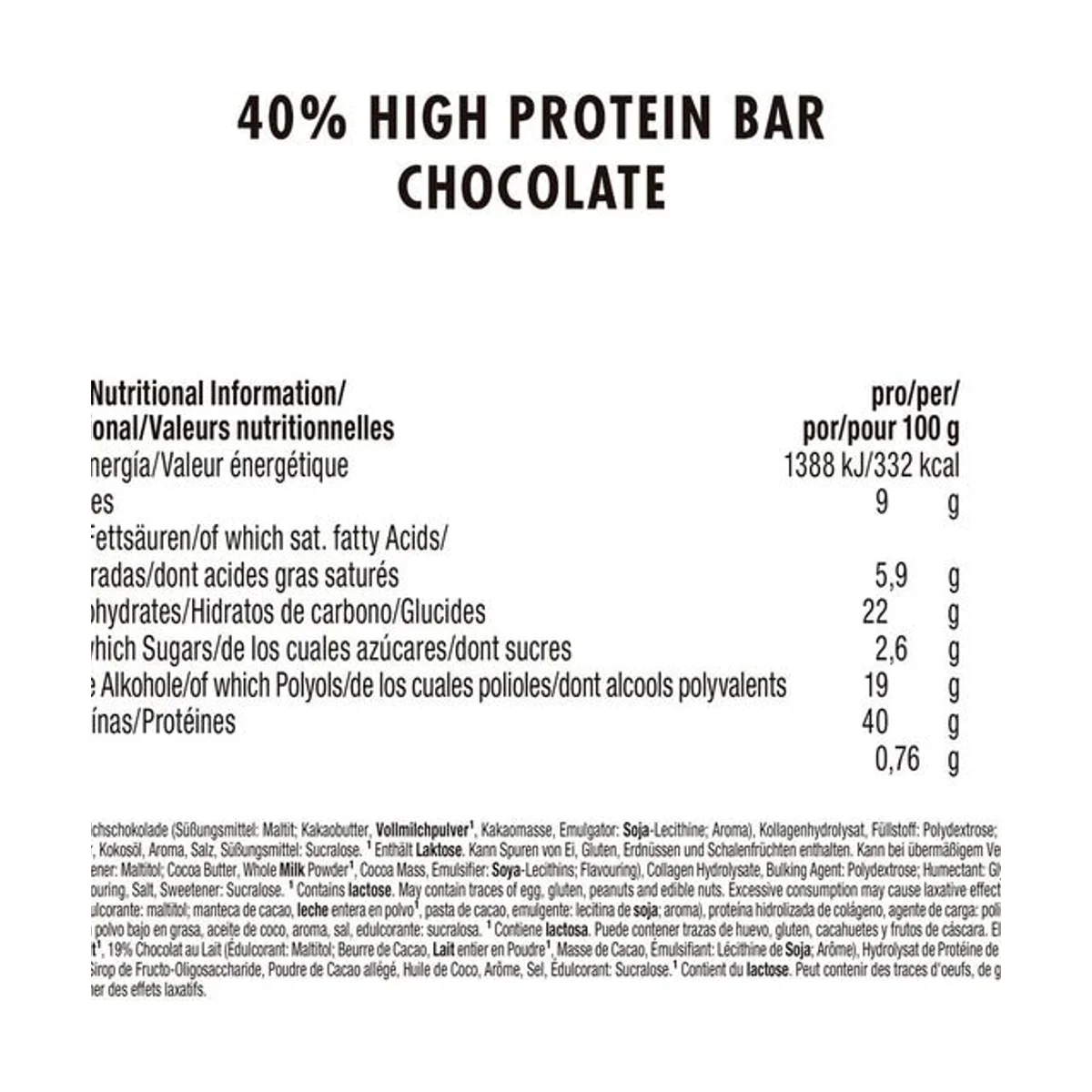 Weider Low Carbs High Protein Bar Ciocolata 50g 2