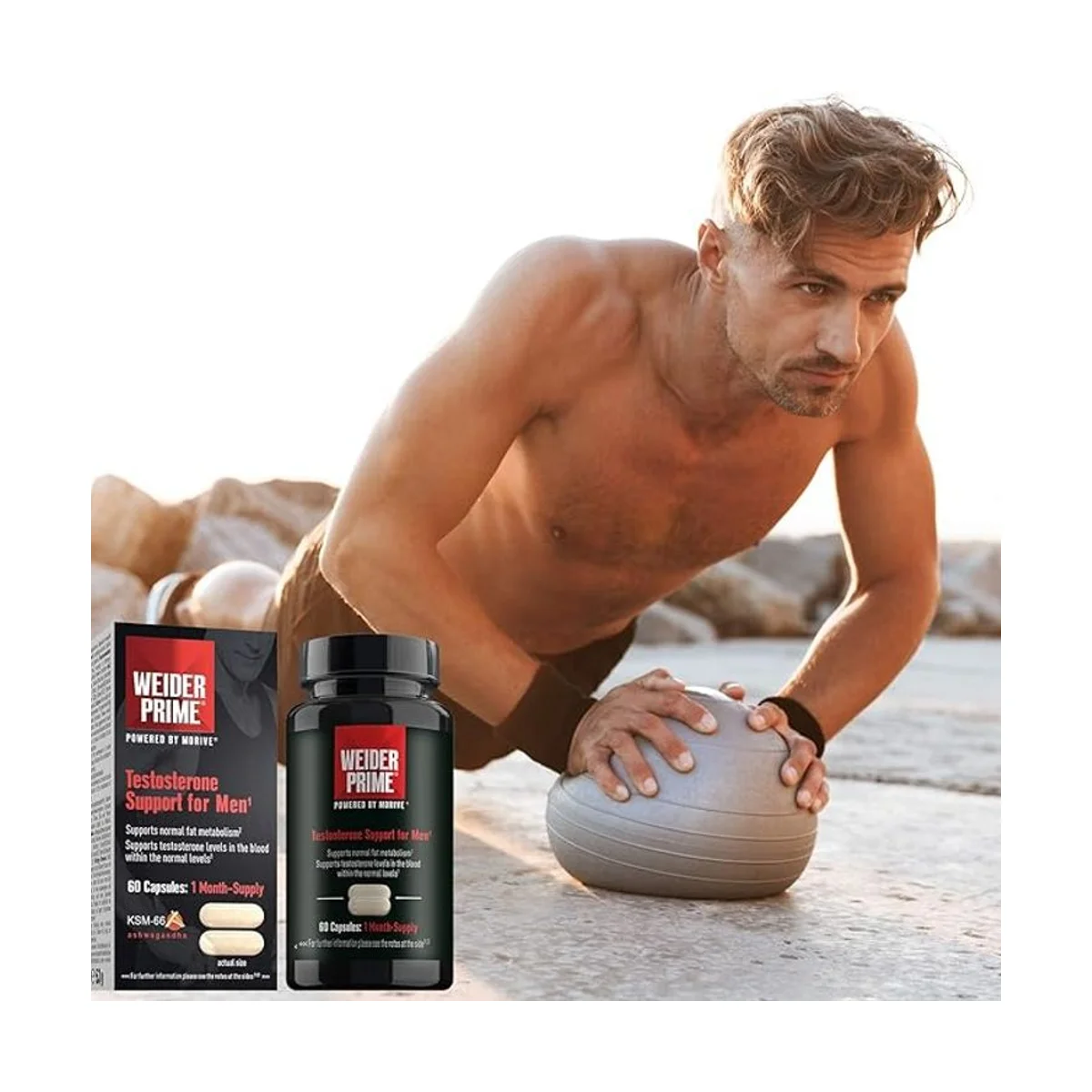 Weider Prime Testosterone Support for Men 60 caps 3