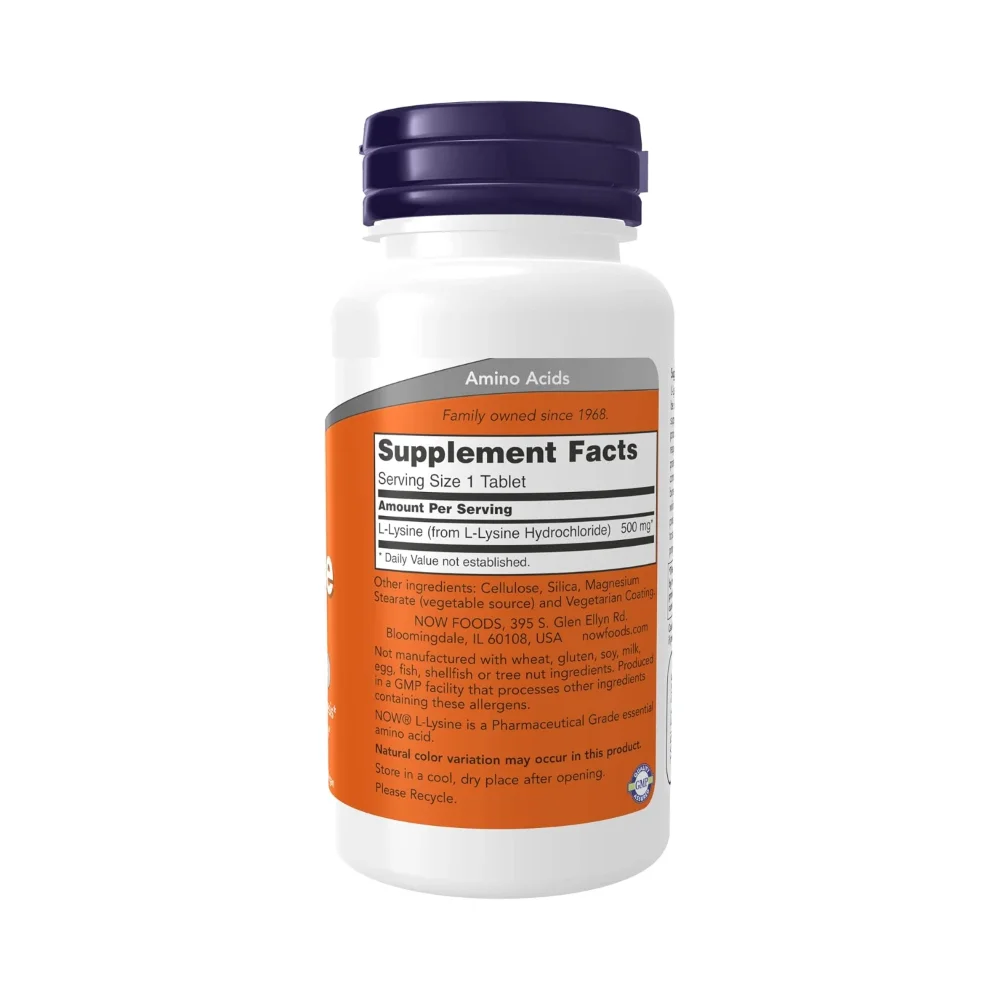 Now L-Lysine 500mg 100 tablete 2