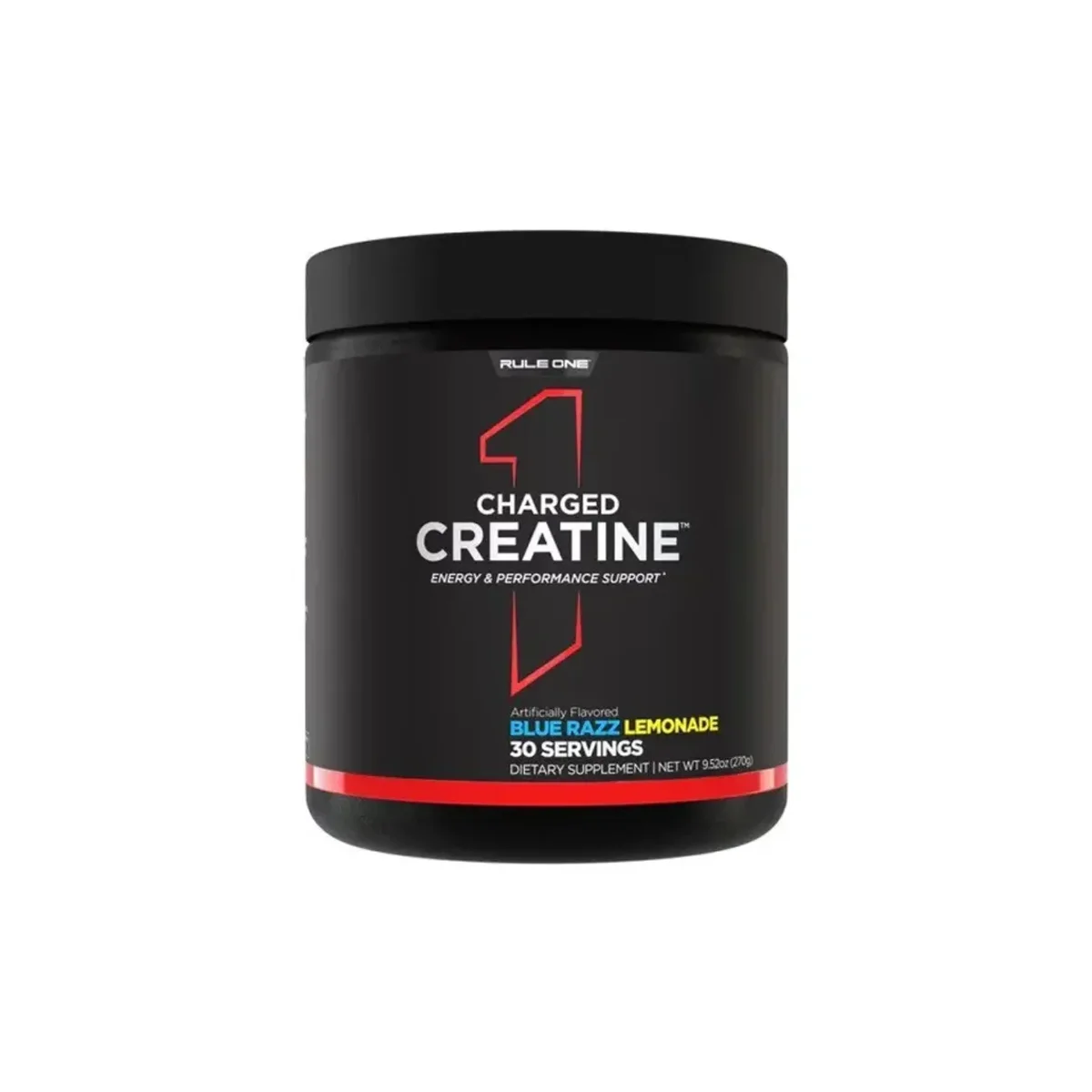 Rule 1 Charged Creatine BlueRazz Lemonade 270g 1
