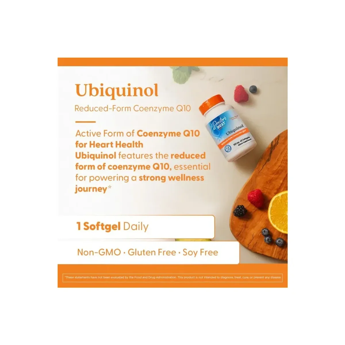 Doctor's Best Ubiquinol with Kaneka 100mg 60 softgel 3
