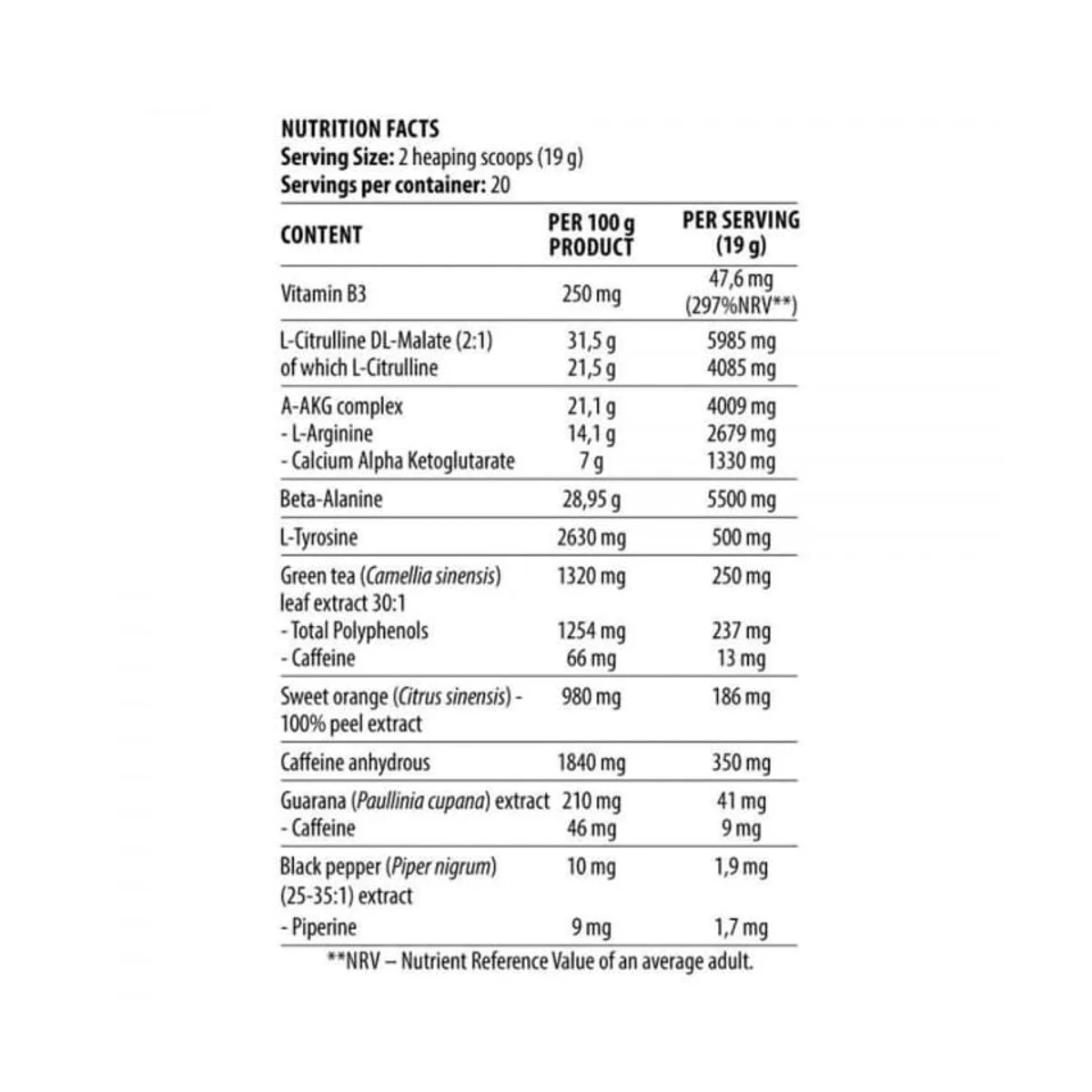 Dorian Yates Blood and Guts Mojito 380g 2