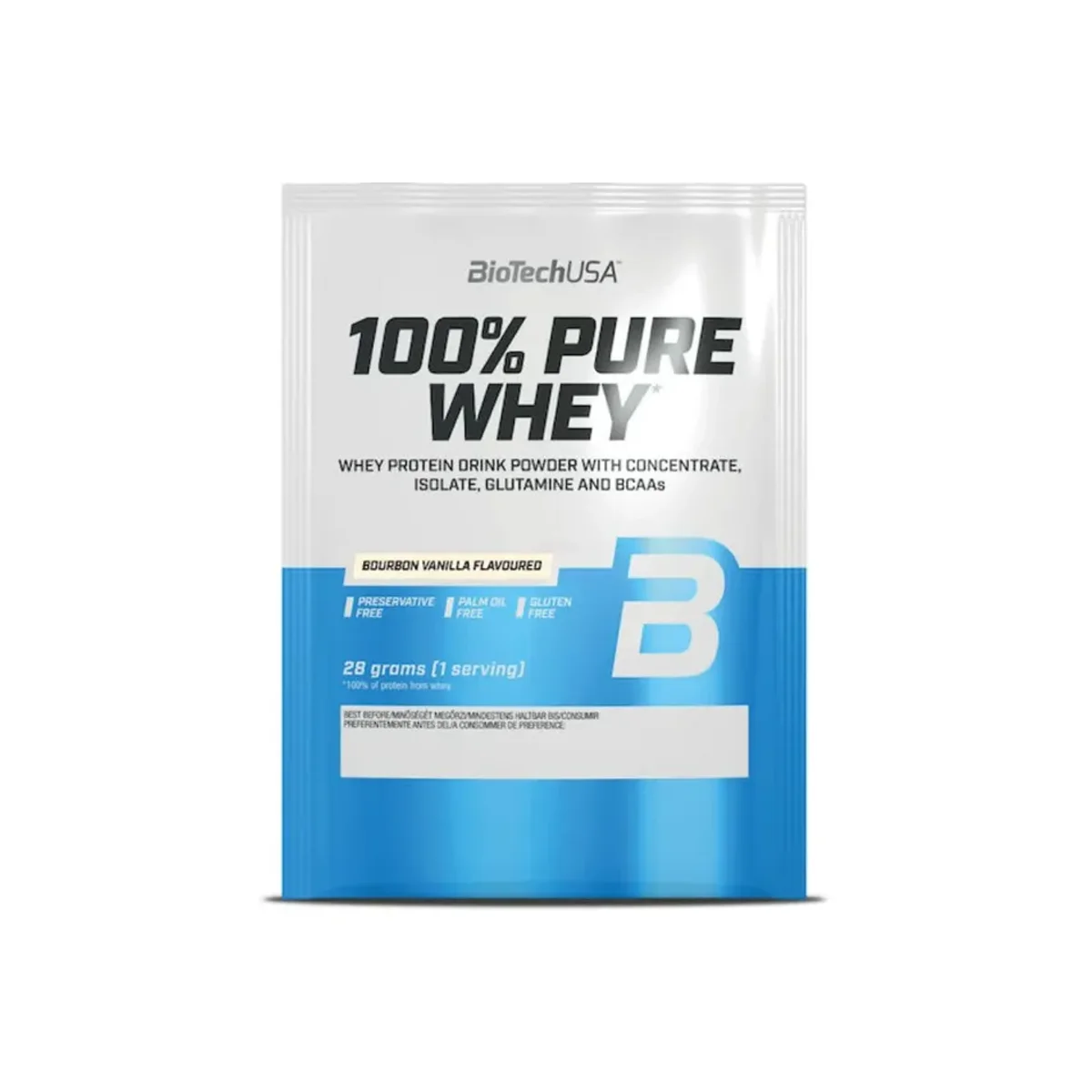 BioTech USA 100% Pure Whey Bourbon Vanila 28g