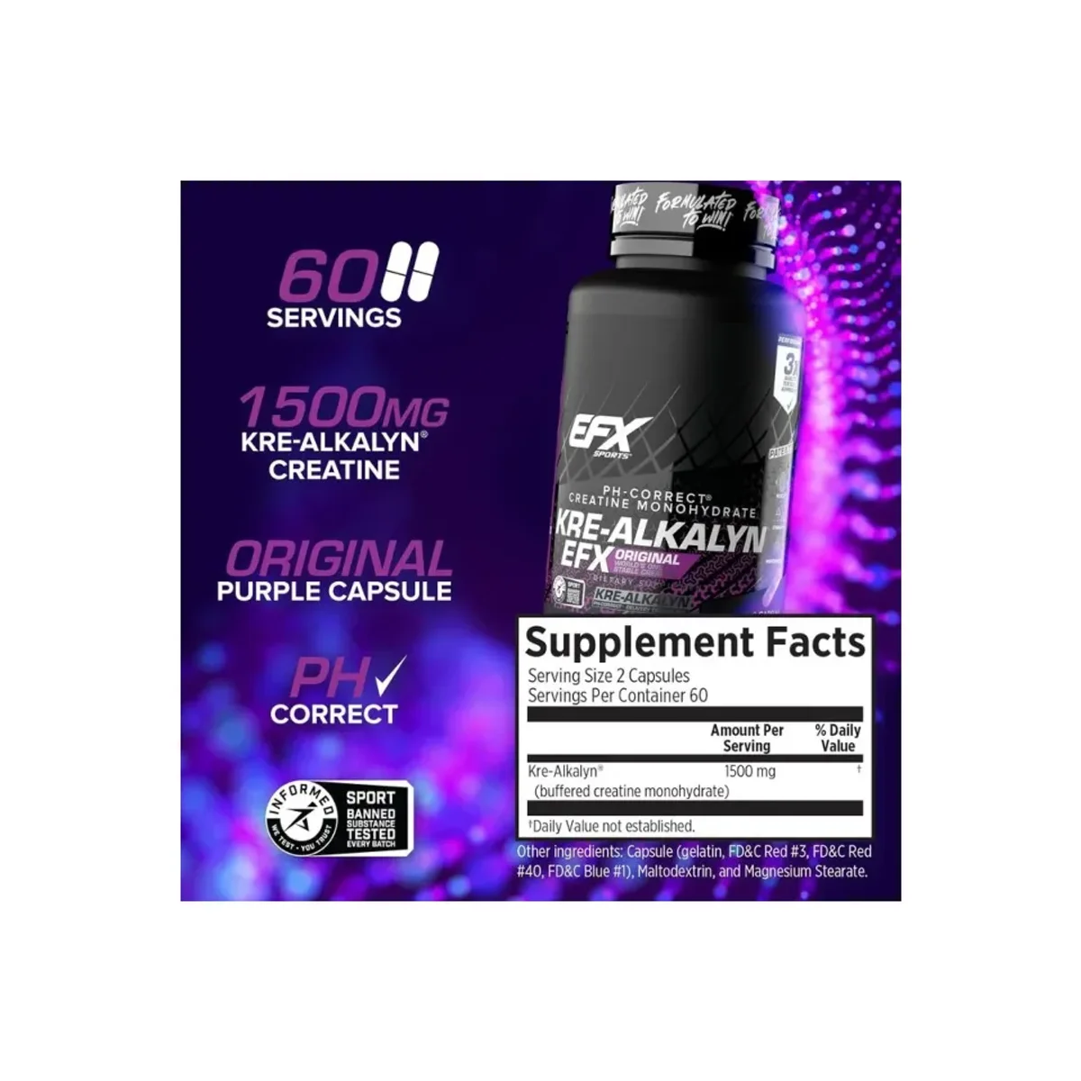 Efx Sports Krea-Alkalin 120 capsule 5