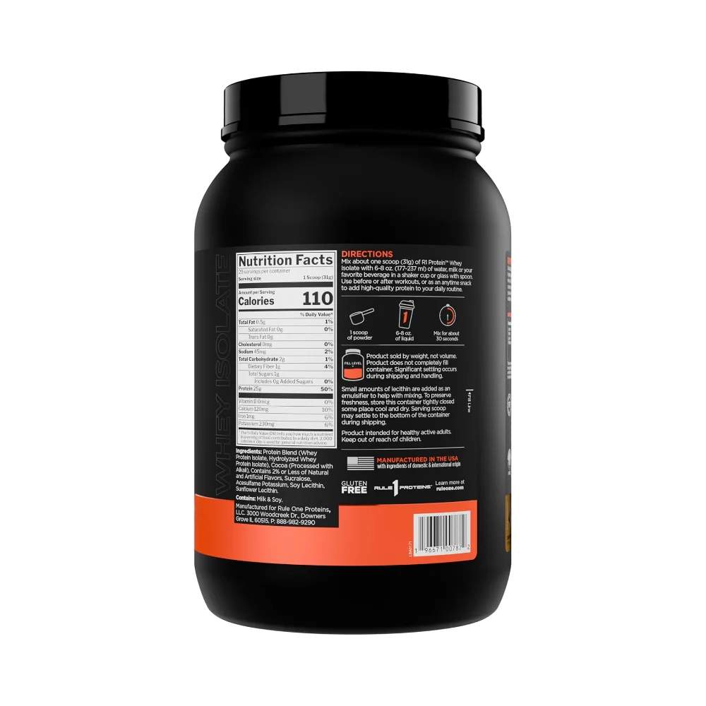 Rule 1 R1 Protein Whey Isolate 899g Cafe Mocha 2