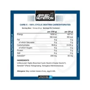 Applied Nutrition Carb X  Cyclic Dextrin Unflavoured 1200g 2