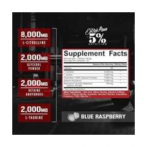 5% Nutrition Full AF Pre-workout Stim Free Blue Raspberry 370g 2