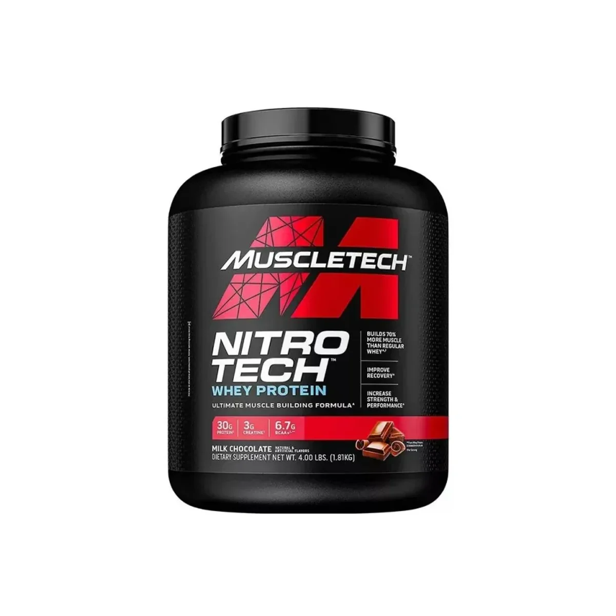 MuscleTech Nitro Tech Whey Protein 1,8 kg Milk Chocolate 1