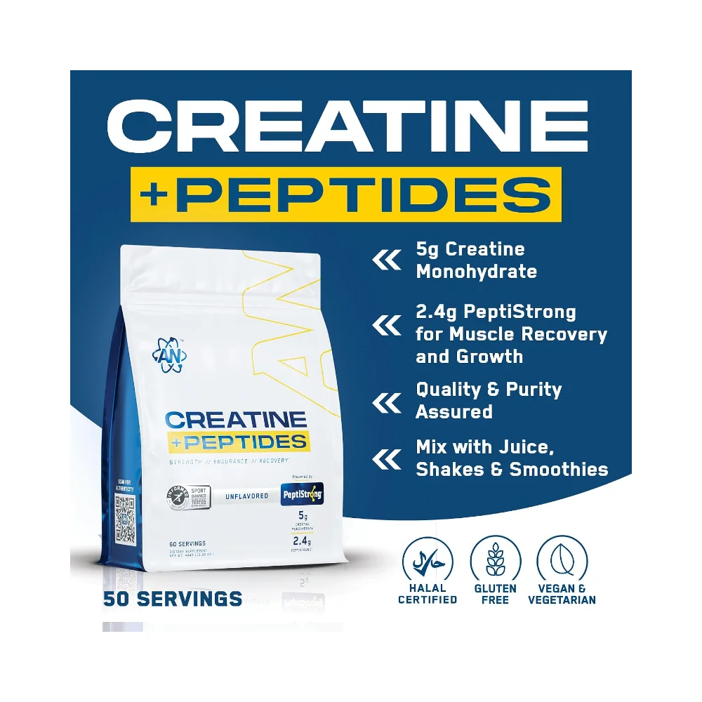 Applied Nutrition Creatine Monohydrate + Peptide 444g 3
