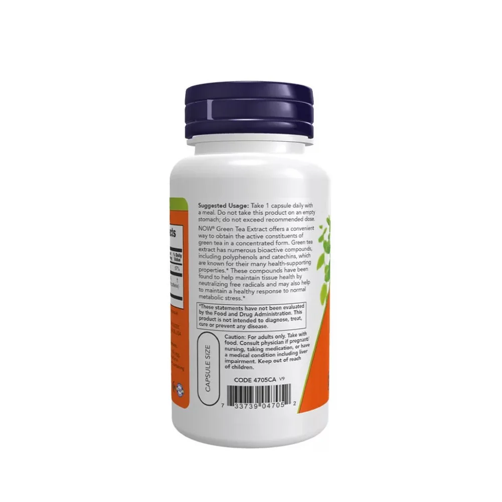 Now Green Tea Extract 400mg 100 vcaps 3
