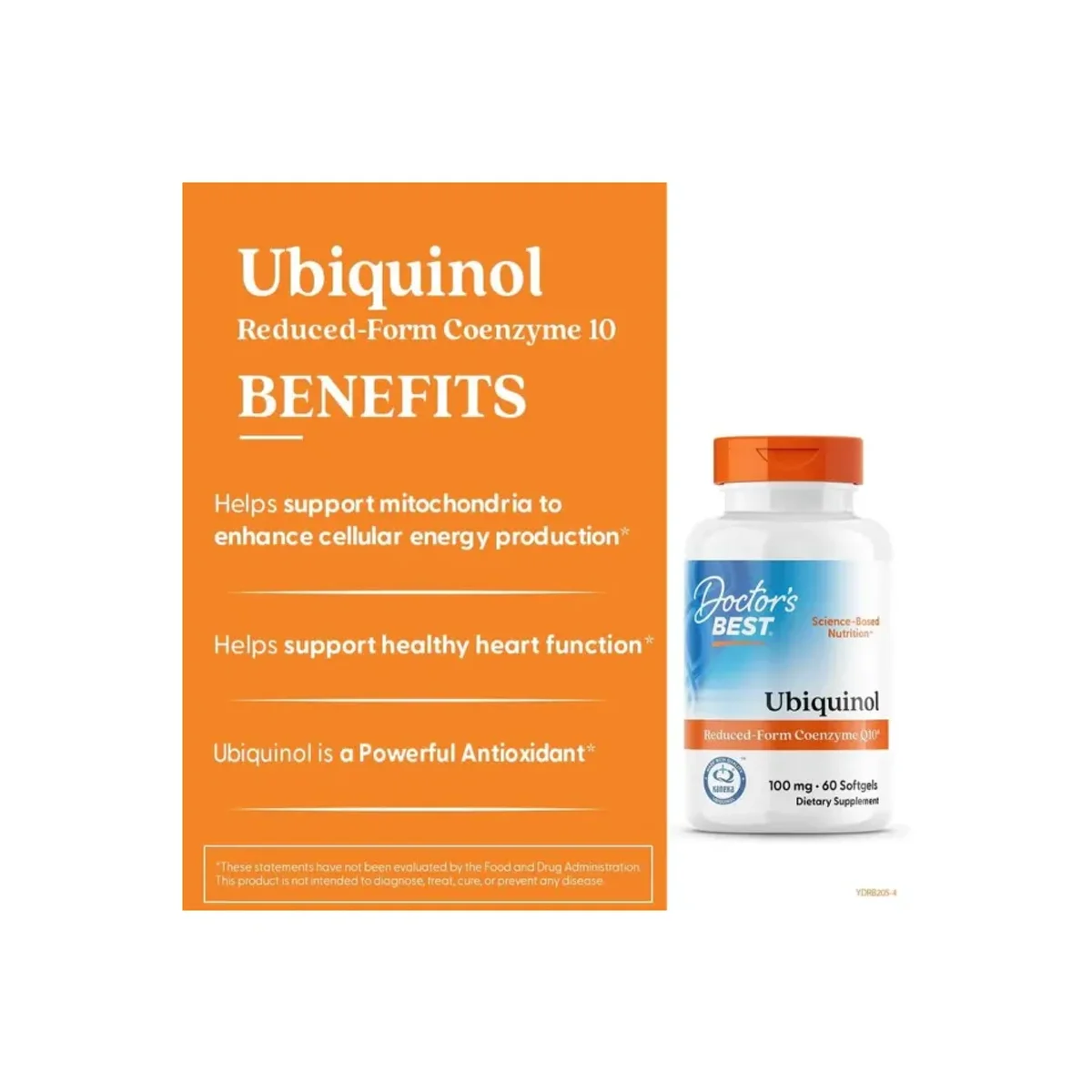 Doctor's Best Ubiquinol with Kaneka 100mg 60 softgel 4